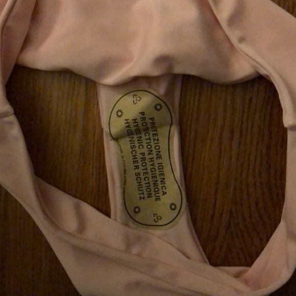 NWOT Zaful peach criss-cross top bikini - Picture 2 of 3